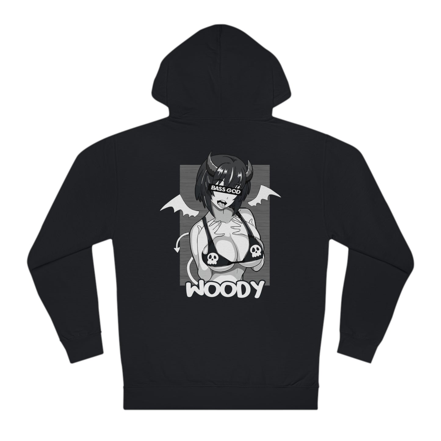 Bass God - Black - Unisex Hooded Sweatshirt