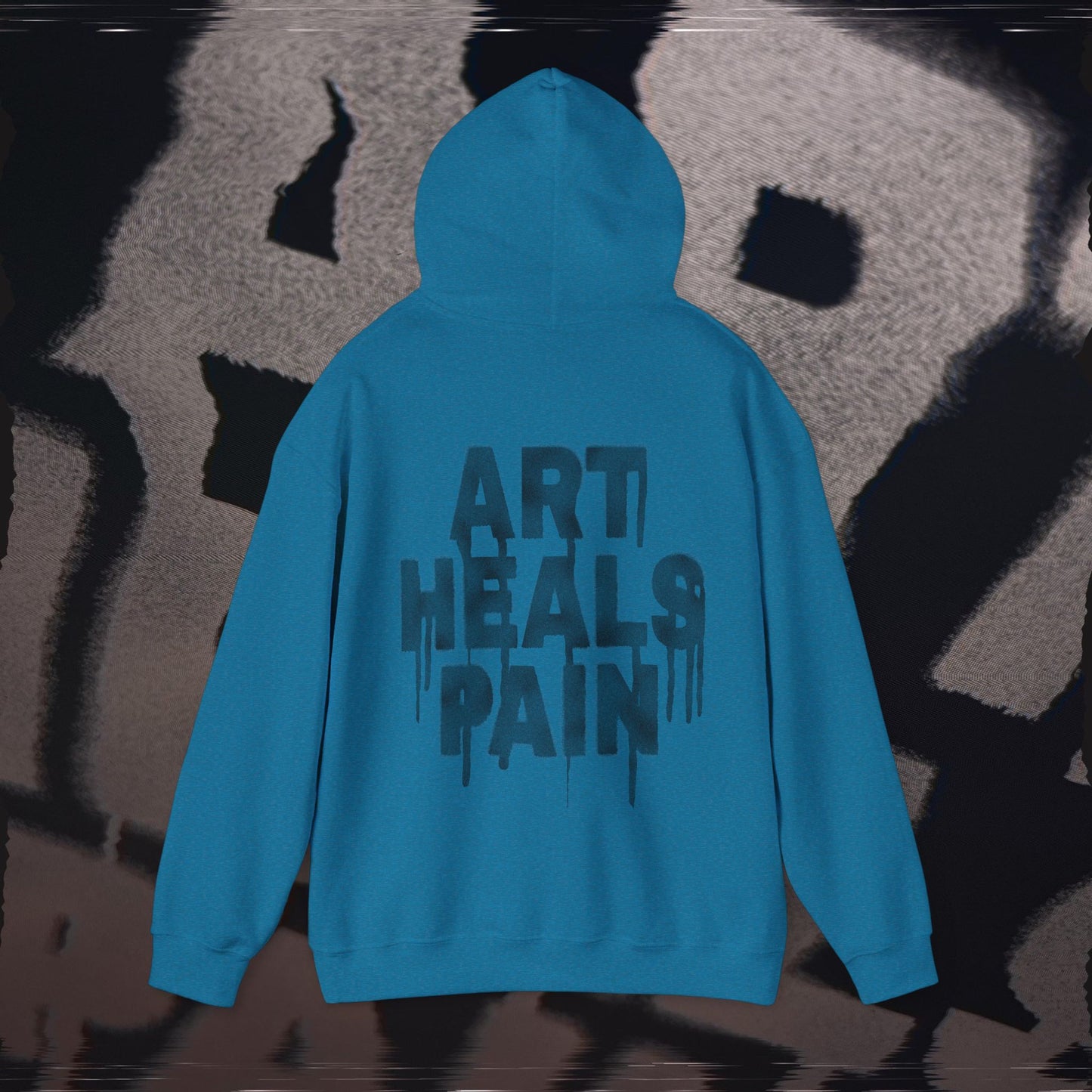 Art Heals Pain - Antique Sapphire - Hoodie