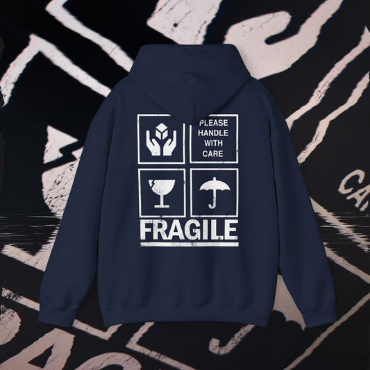 Fragile - Navy - Hoodie