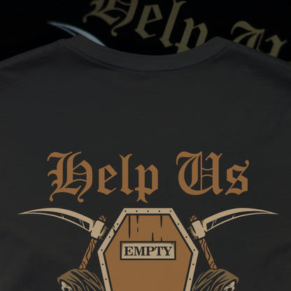 Help Us - Black - T-Shirt