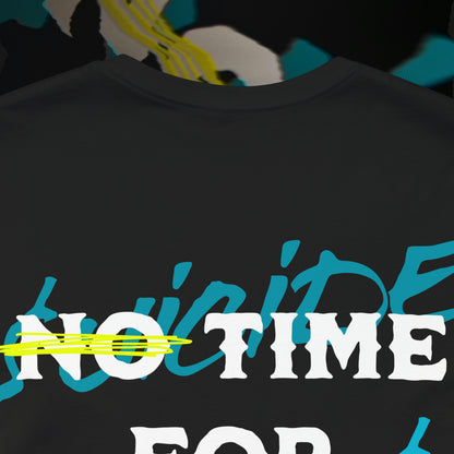 No Time For Romance - Black - T-Shirt