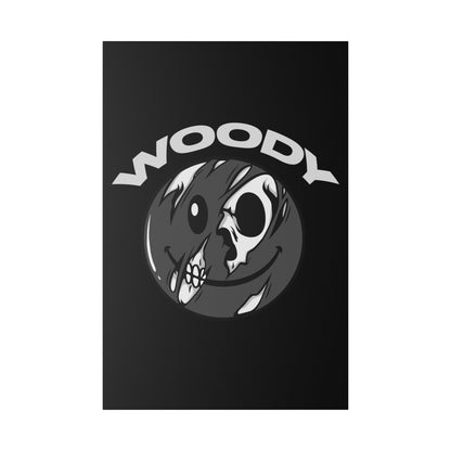 WoodyTheBassist Logo Canvas | 24x36 Vertical Art Print