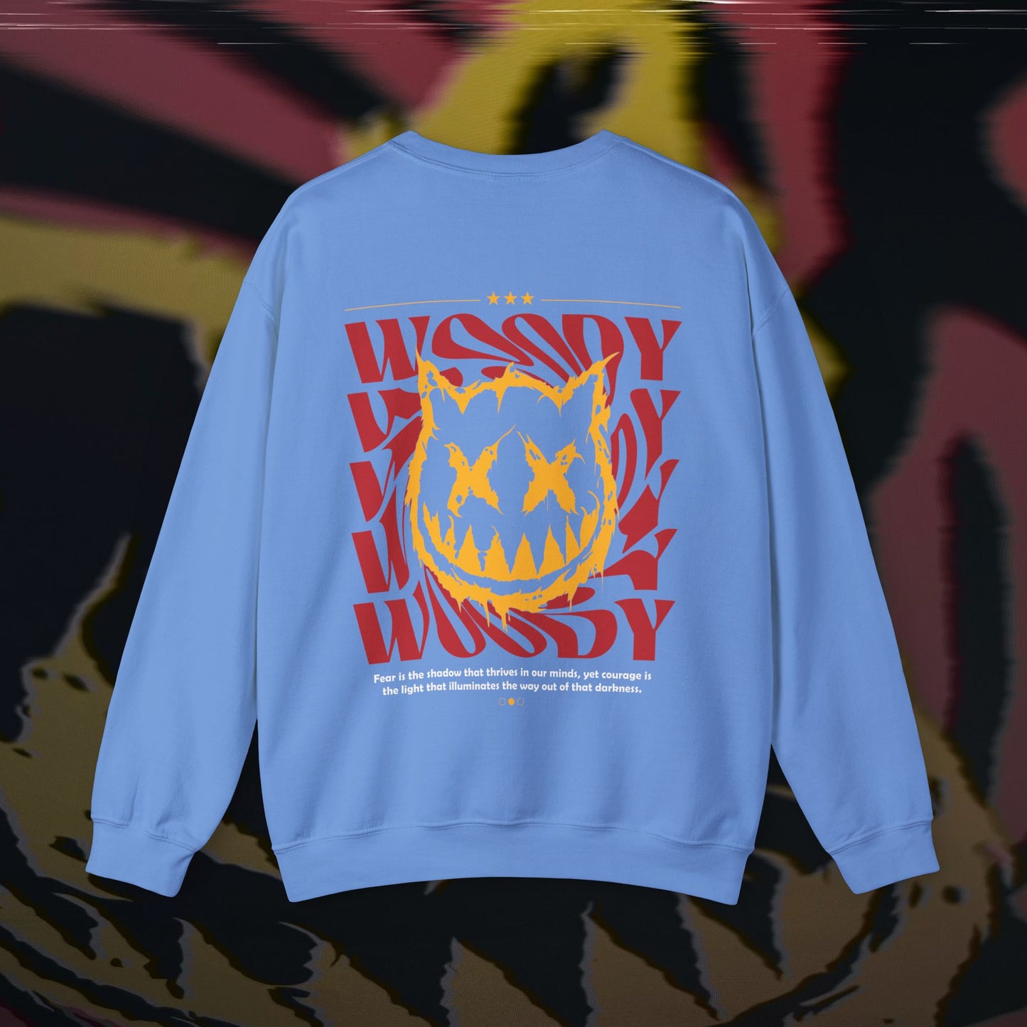 Face Your Demons - Carolina Blue - Crewneck