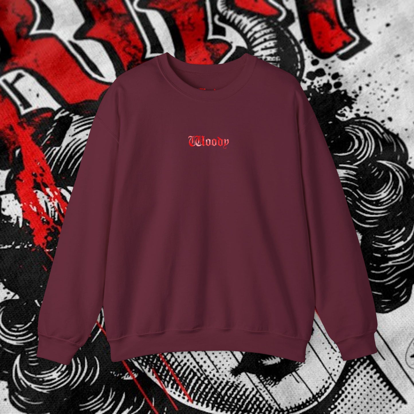 Lost In Grim - Maroon - Crewneck