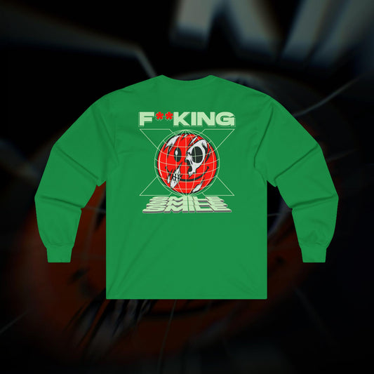 F**KING SMILE - Green - Long Sleeve