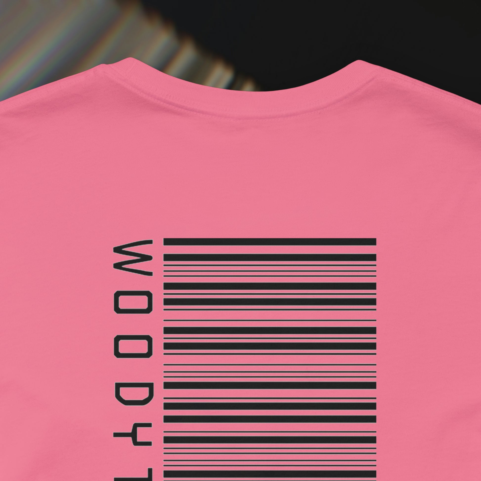 WoodyTheBassist T-Shirt – - Barcode - Pink