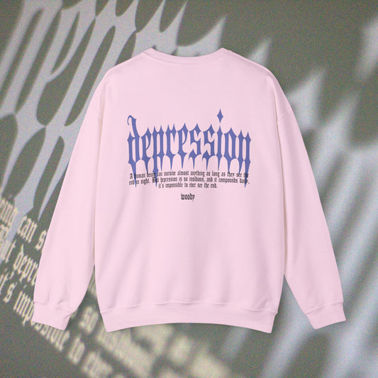 Depression - Light Pink - Crewneck