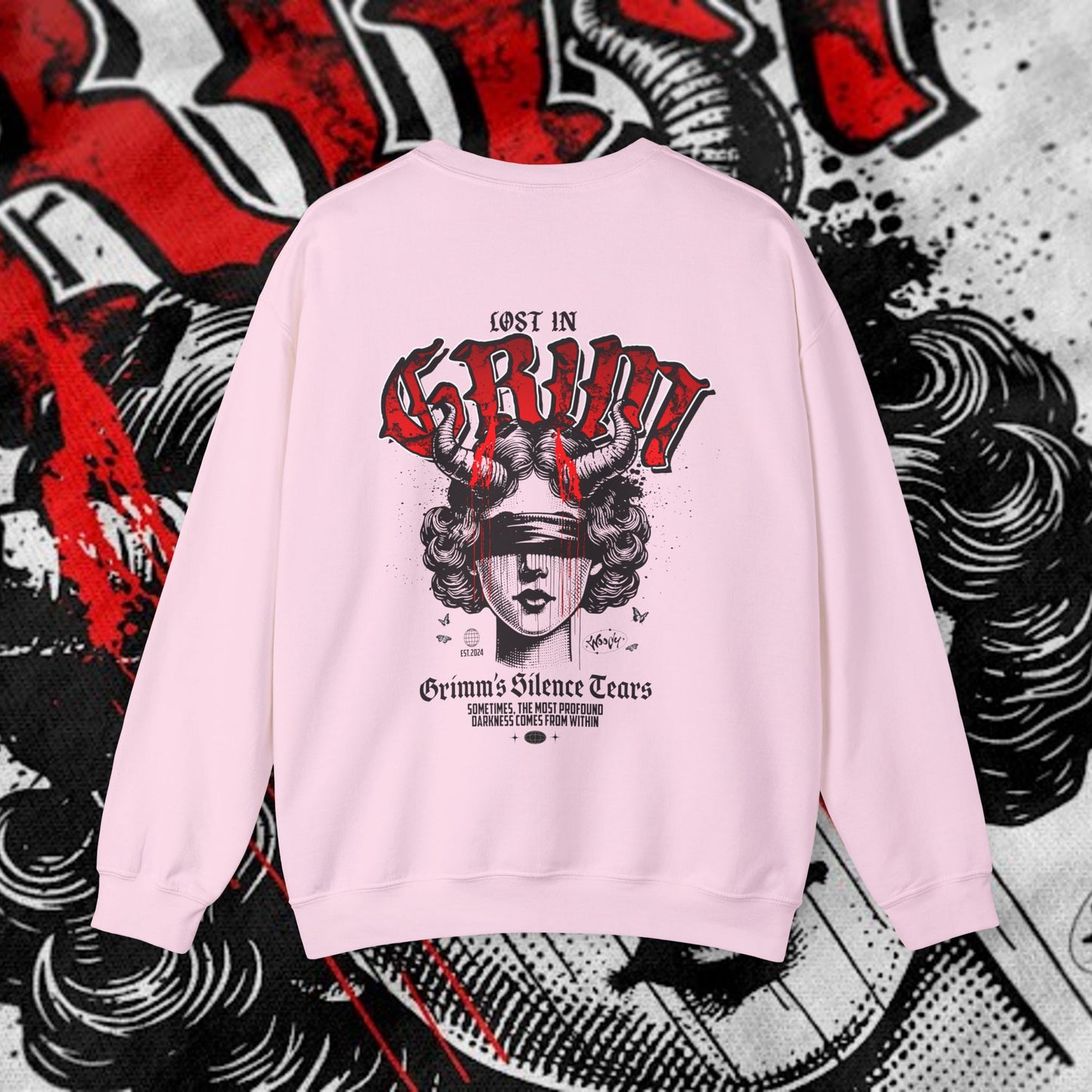 Lost In Grim - Light Pink - Crewneck