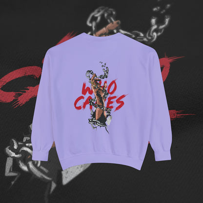 Who Cares - Violet - Crewneck