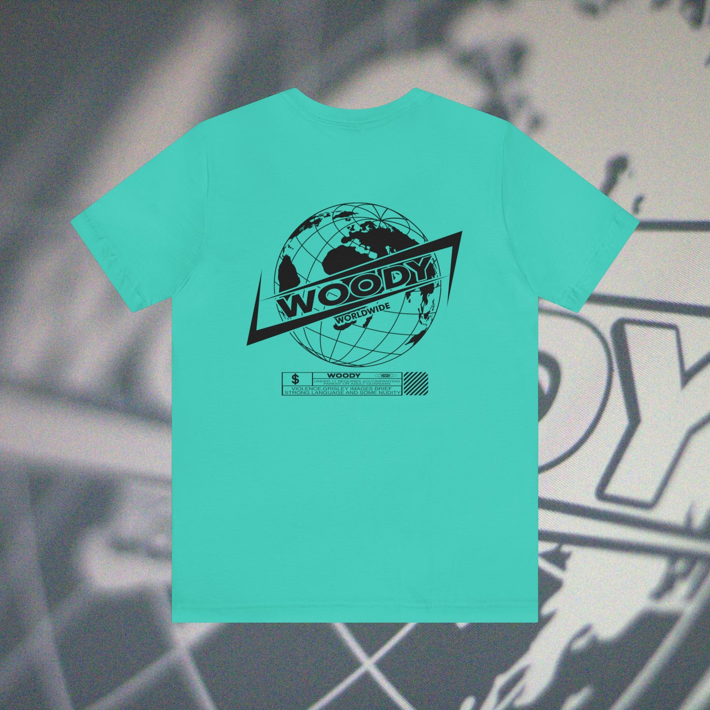 Woody Worldwide - Teal - T-Shirt