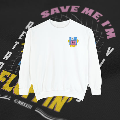 Save Me, I'm Floppin' - White - Crewneck