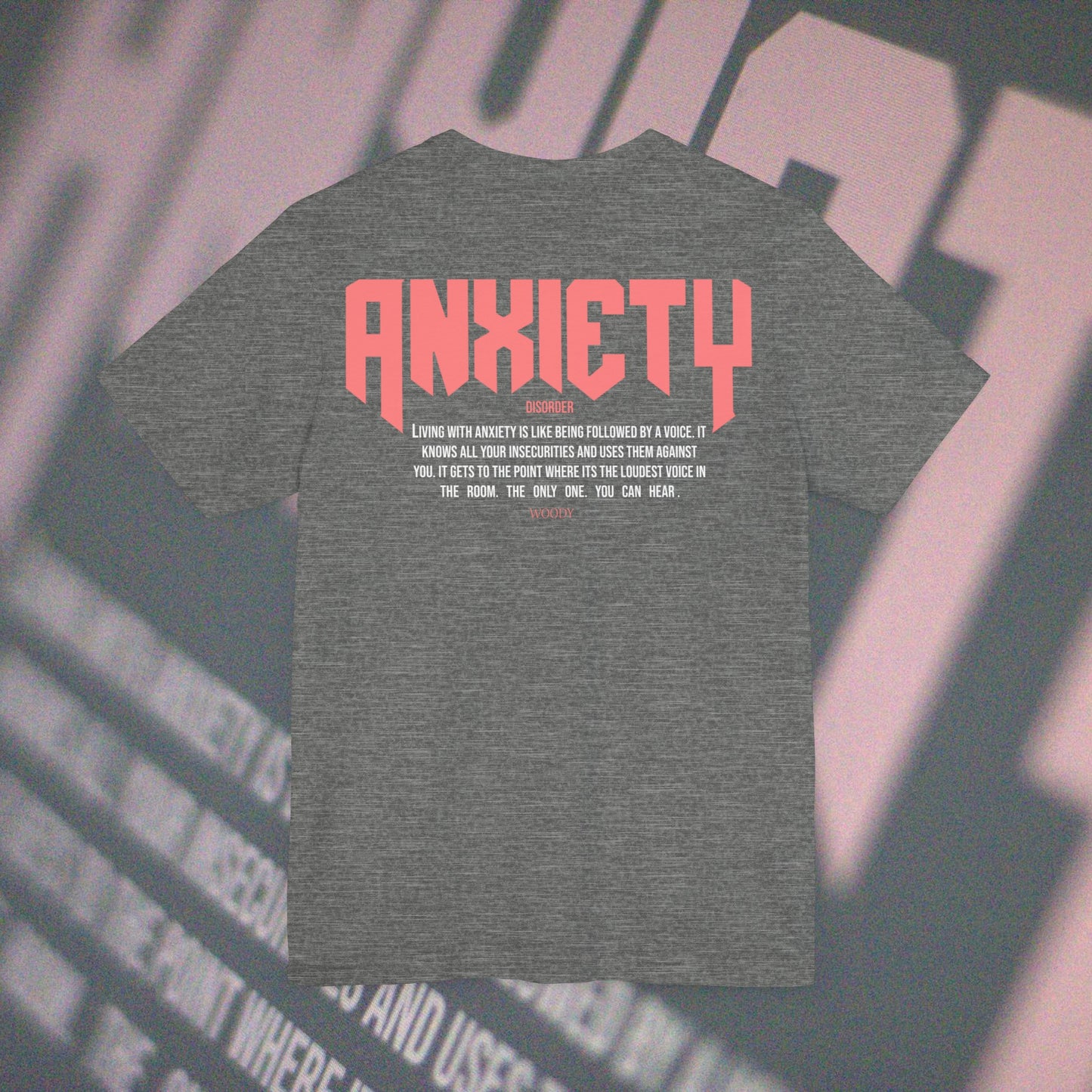 Anxiety - Deep Heather - T-Shirt