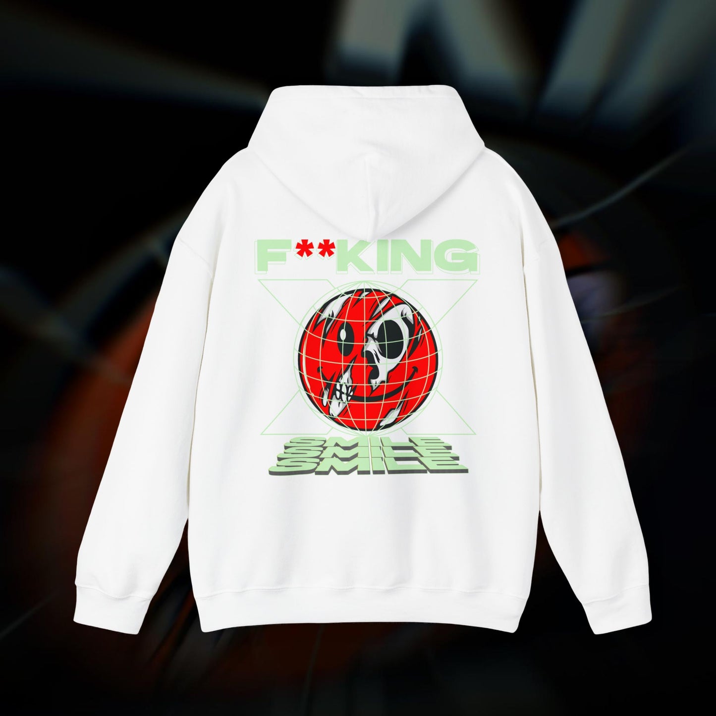 F**KING SMILE! - White - Hoodie