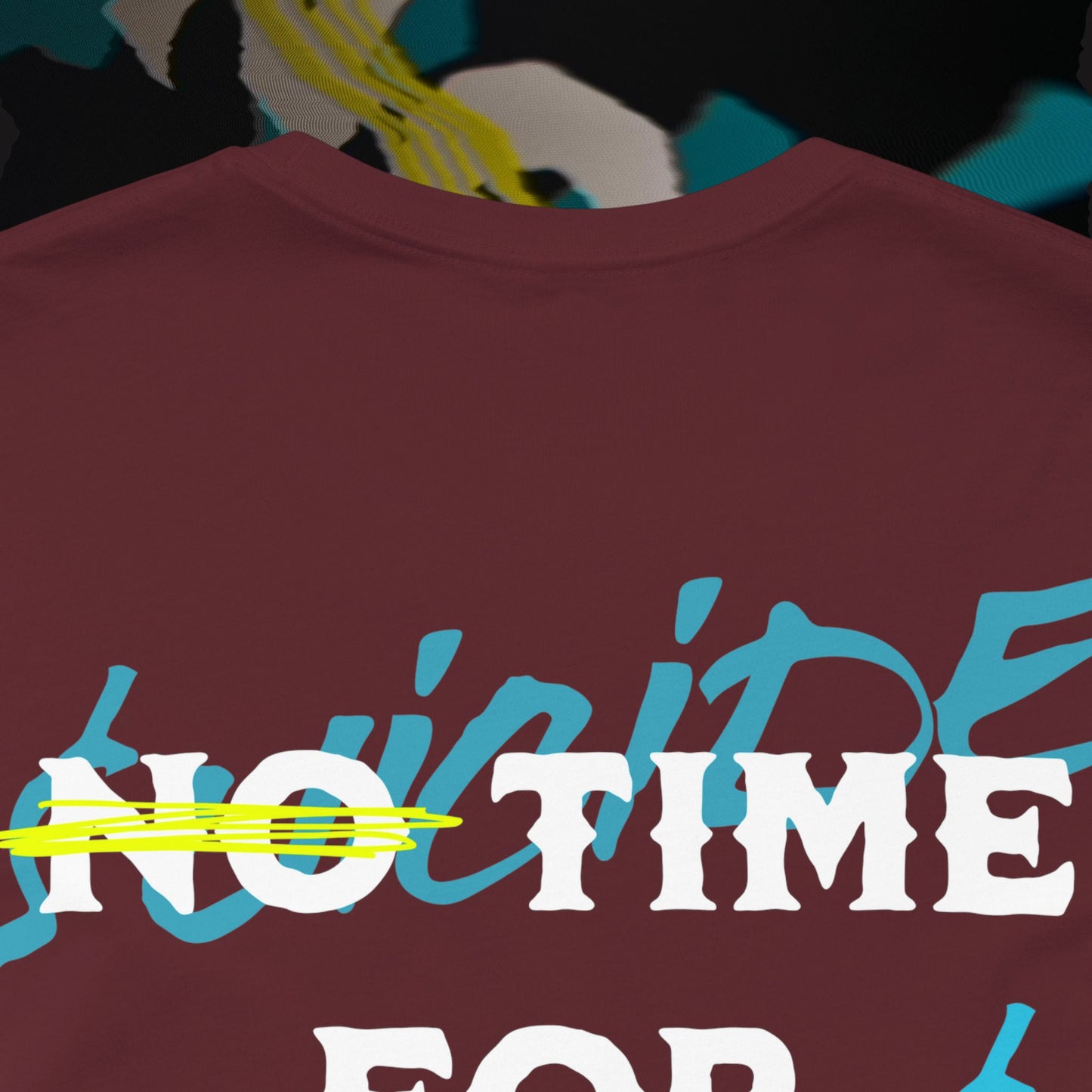 No Time For Romance - Maroon - T-Shirt