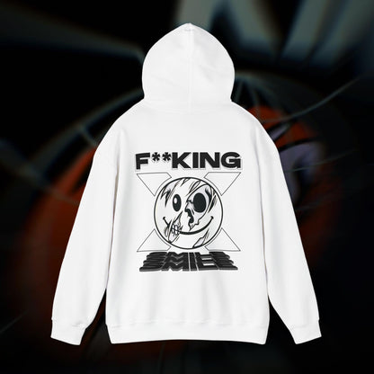 F**KING SMILE! - White - Hoodie