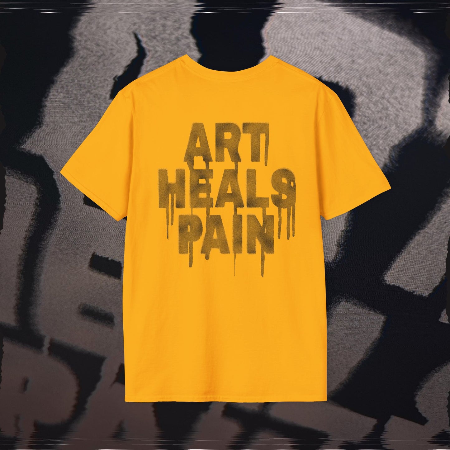 Art Heals Pain - Gold - T-Shirt