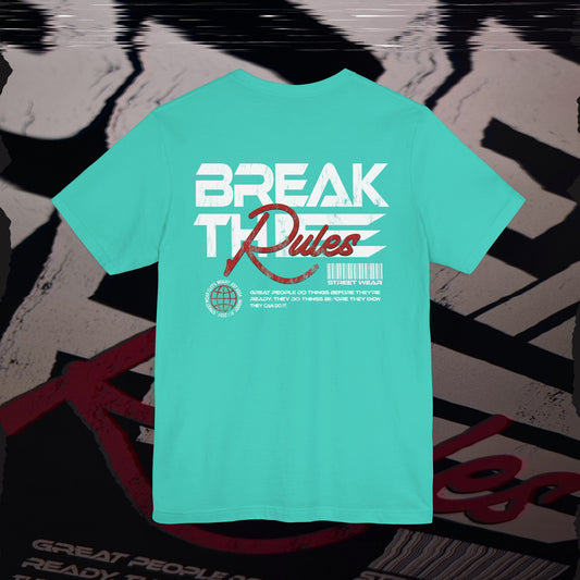 Break The Rules - Teal - T-Shirt