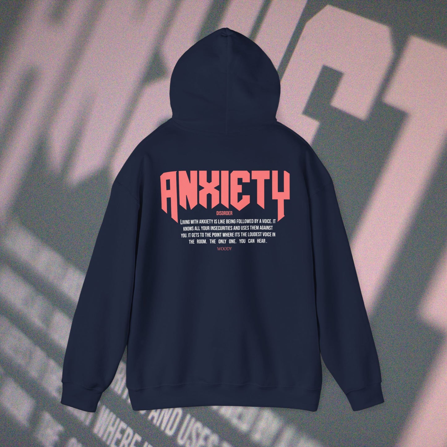 Anxiety - Navy - Hoodie