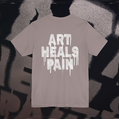 Art Heals Pain - Pebble Brown - T-Shirt