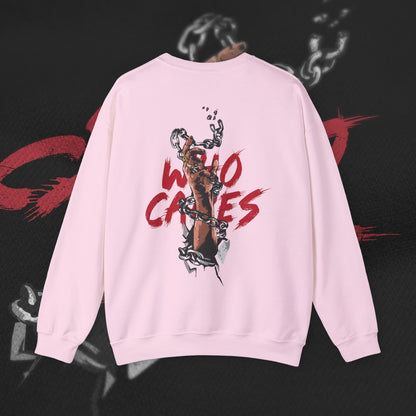Who Cares - Light Pink - Crewneck