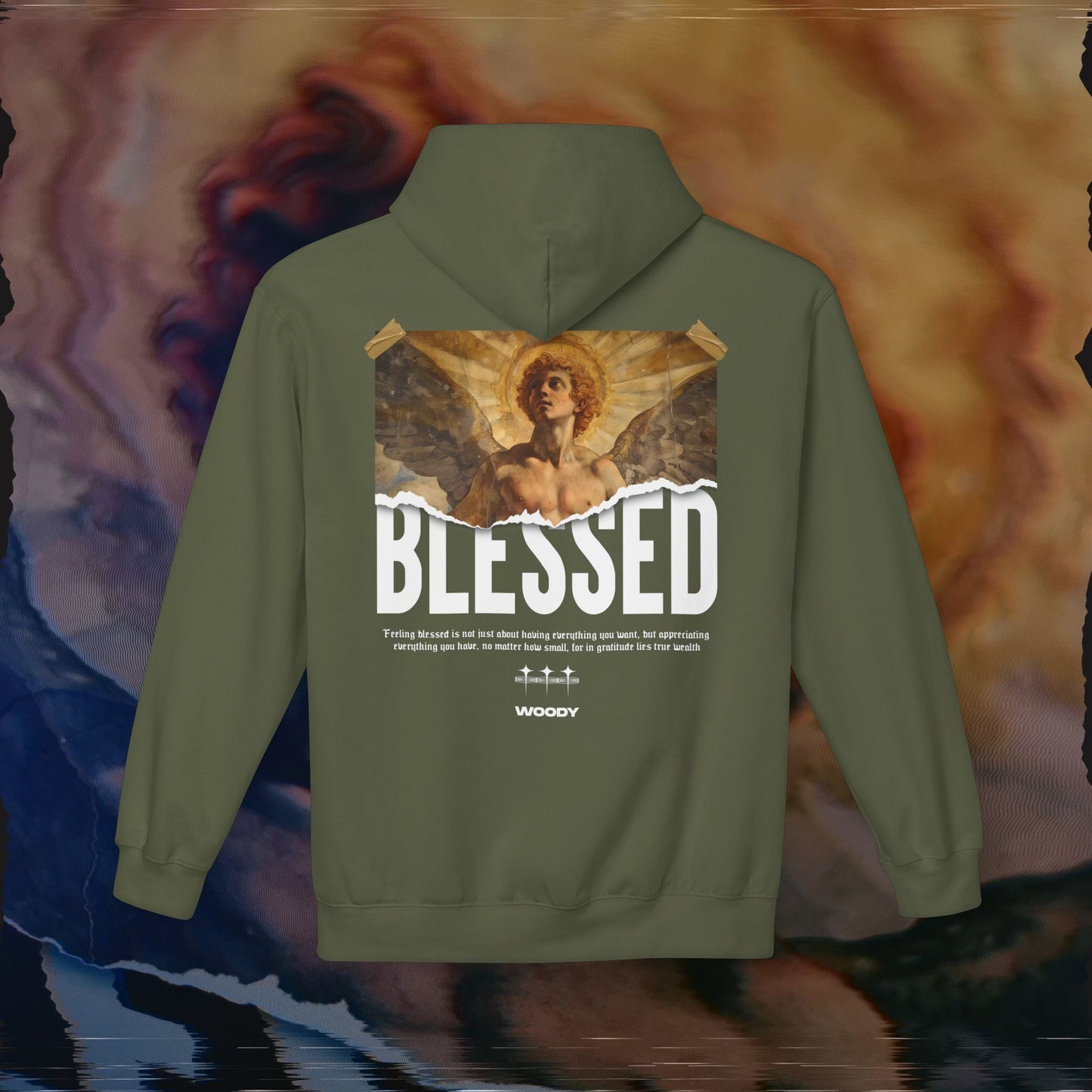 Blessed - Military Green - Hoodie