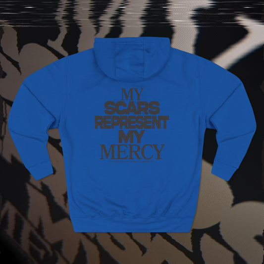 My Scars Represent My Mercy - Blue - Hoodie