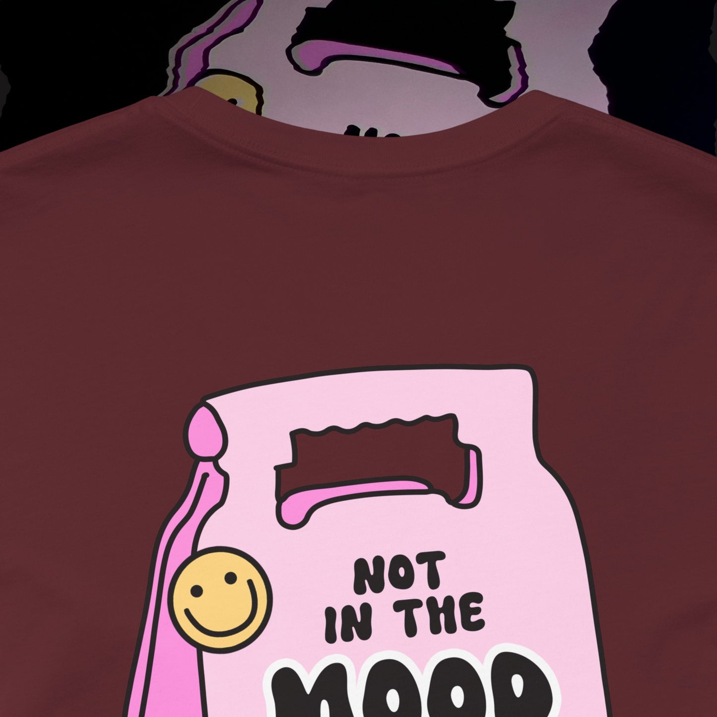 Not In The Mood - Maroon - T-Shirt