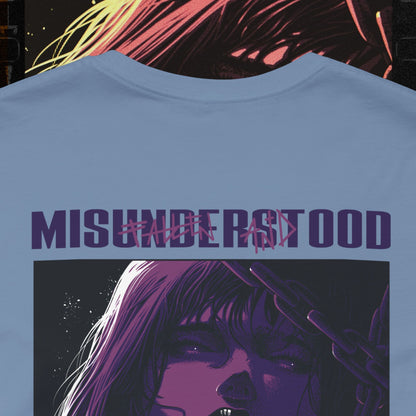 Fallen and Misunderstood - Steel Blue - T-Shirt | Halos and Hellfire