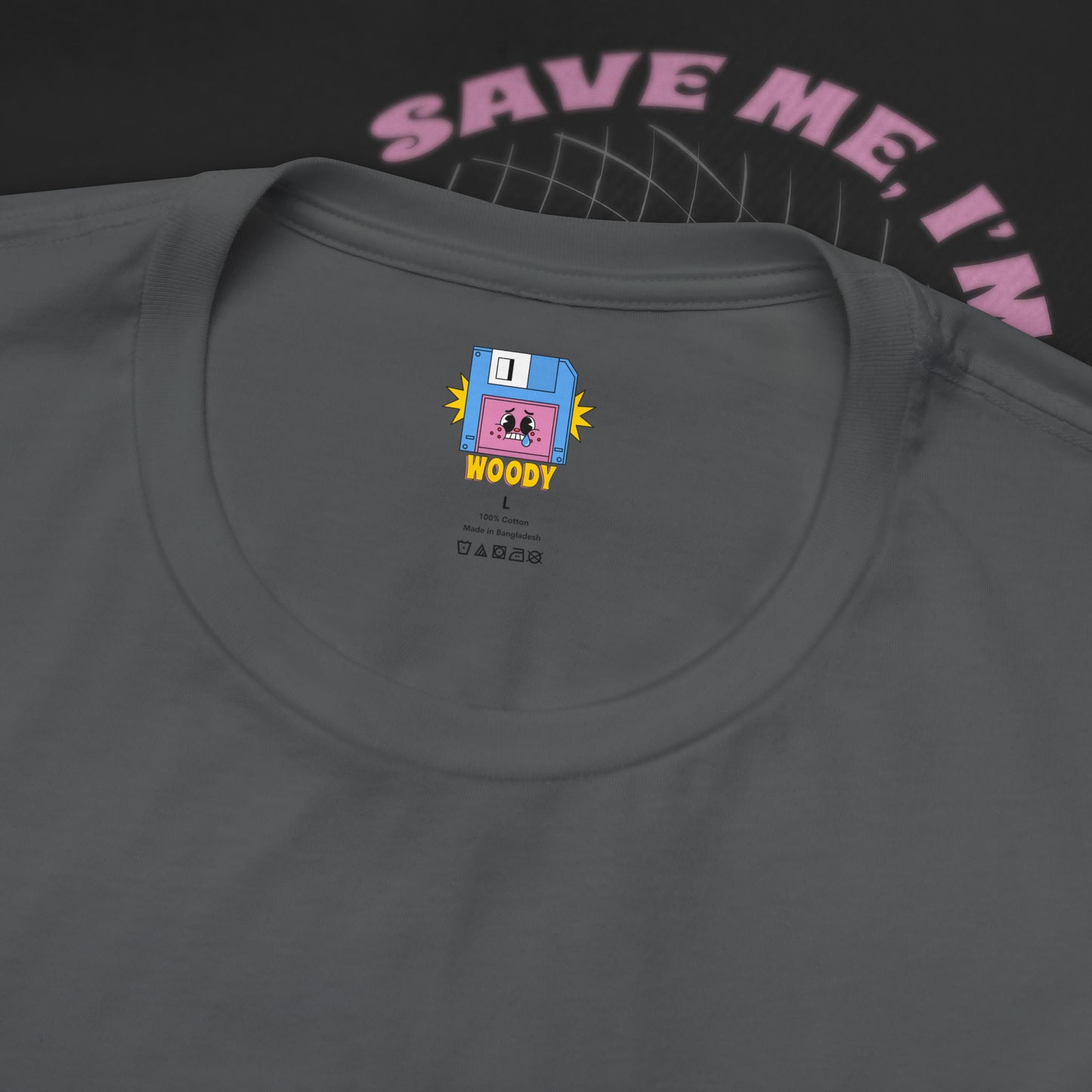 Save Me, I'm Floppin' - Asphalt - T-Shirt