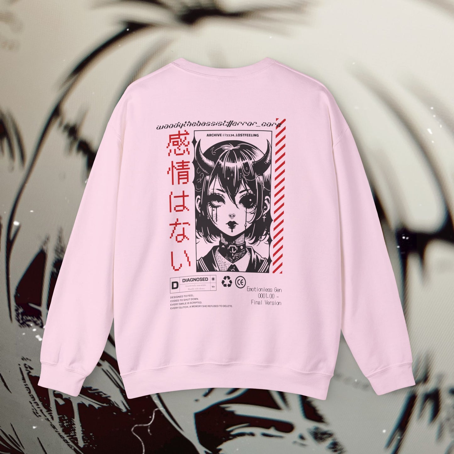 EMOTIONLESS_GEN - Light Pink - Crewneck