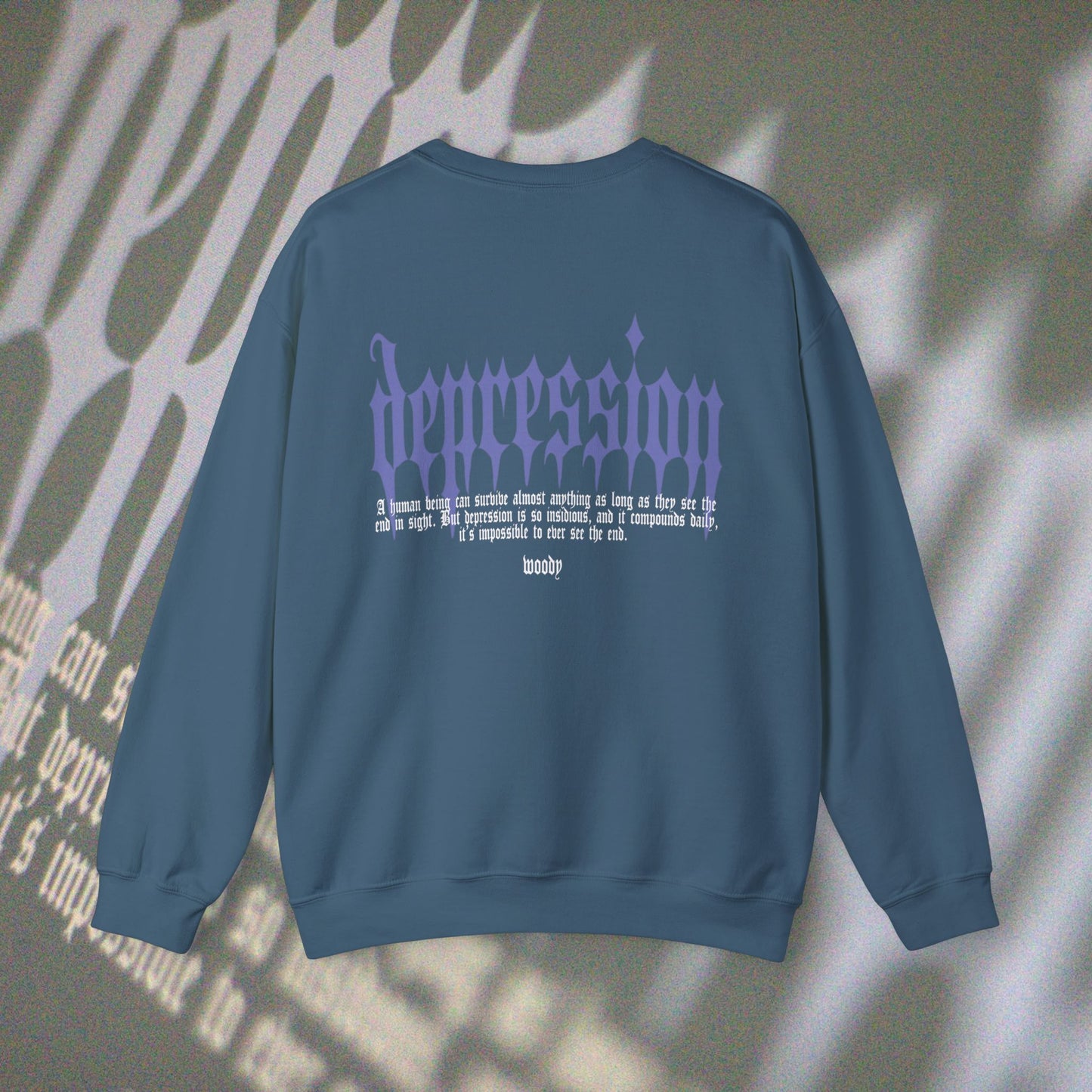 Depression - Indigo Blue - Crewneck