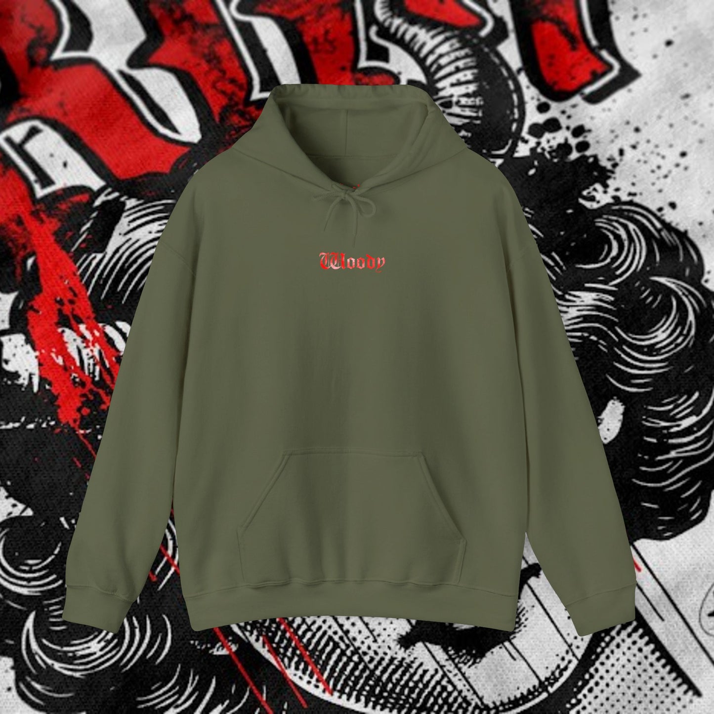 Lost In Grim - Military Green - Hoodie