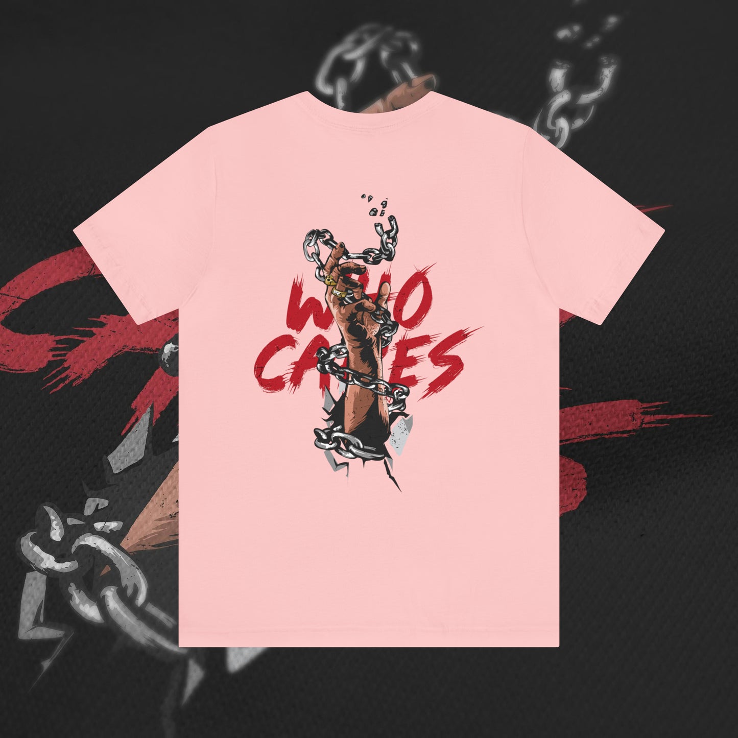 Who Cares - Pink - T-Shirt