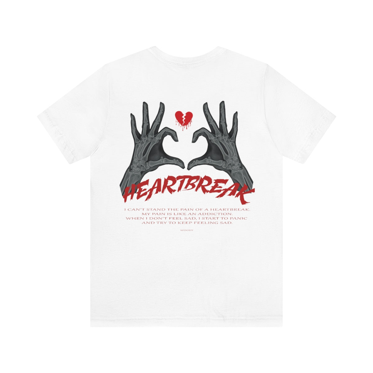 Heartbreak - White - T-Shirt