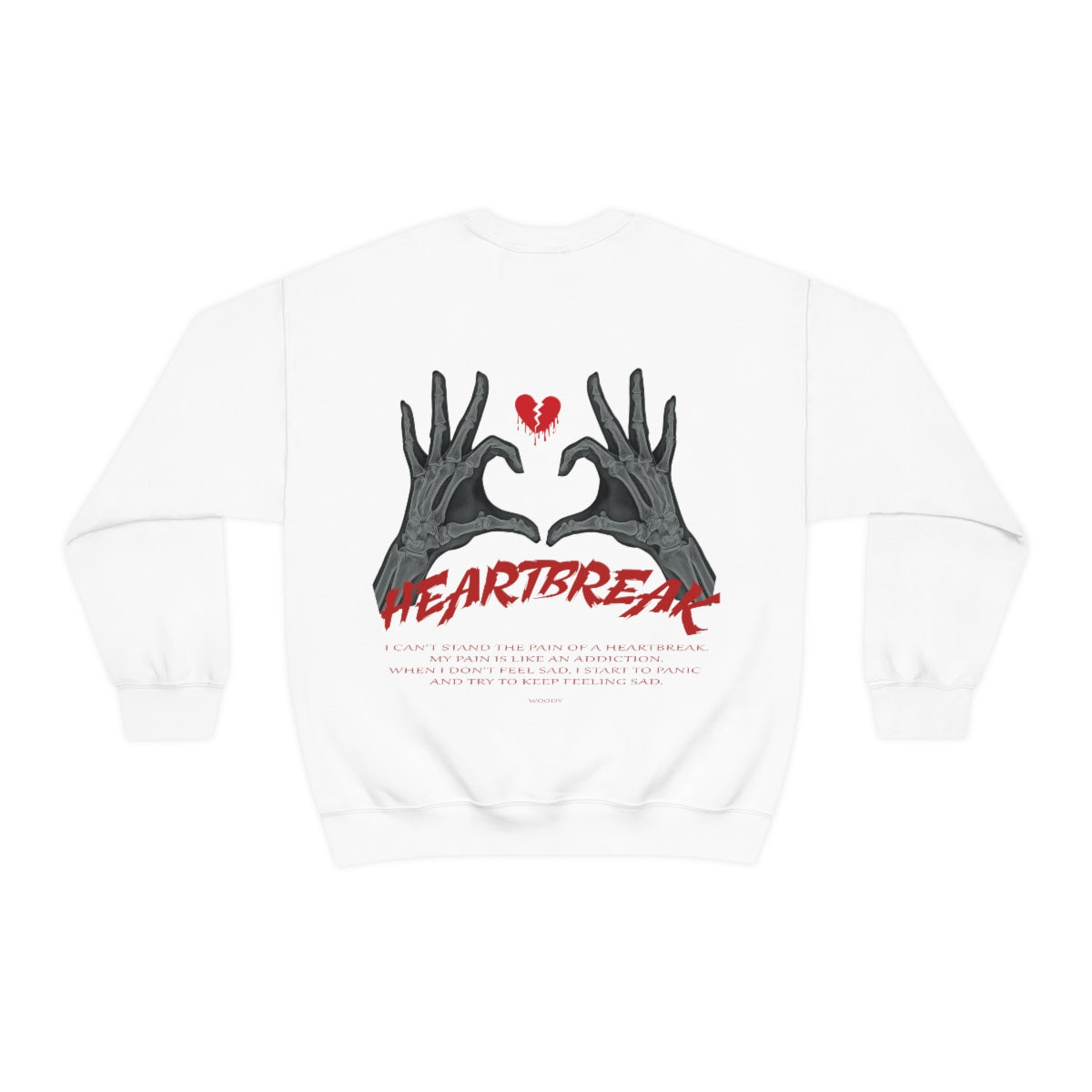 Heartbreak - White - Crewneck