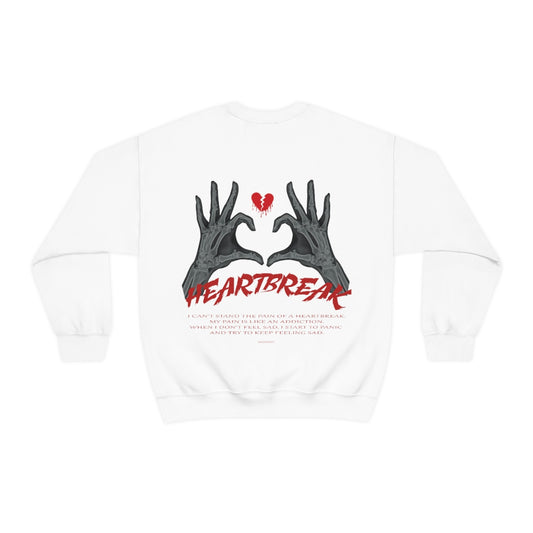 Heartbreak - White - Crewneck